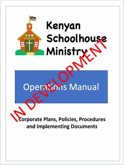 Preview of KSM Operations Manual cover, not yet implemented.